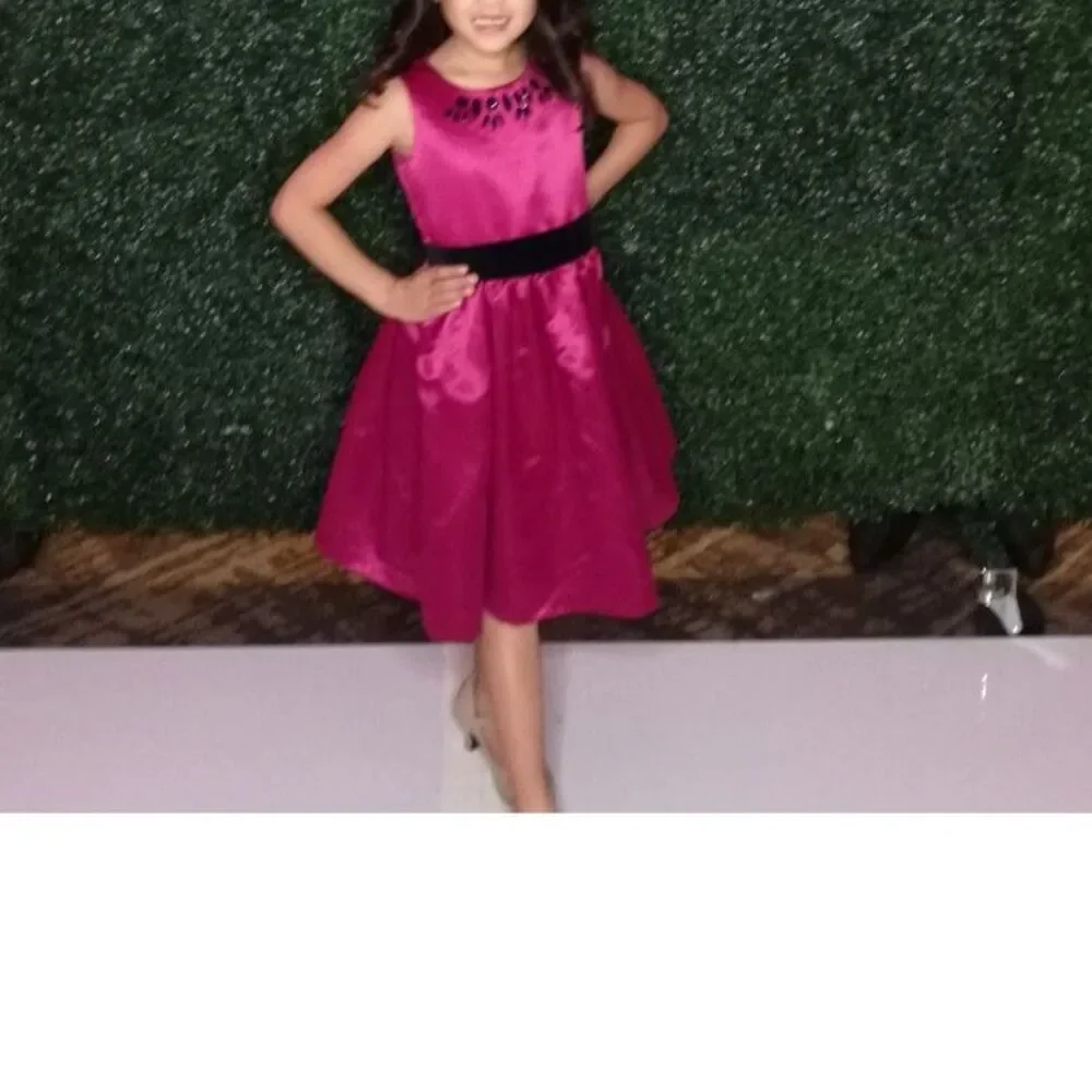 Gymboree Dark Pink Fuchsia Holiday Christmas pageant Dress Sizes 7